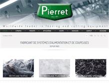 Tablet Screenshot of pierret.com